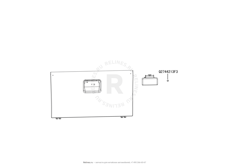 Передняя панель (торпедо) (1) Great Wall Hover M2 — схема