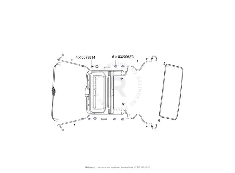 Запчасти Great Wall Hover M2 Поколение I (2010) 4x4, МКПП — Люк — схема