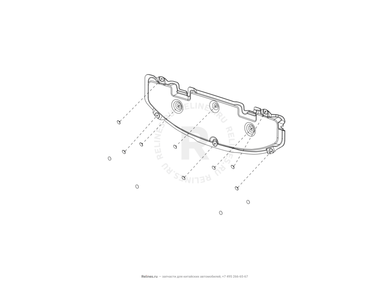 Шумоизоляция капота, пленка защитная буфера отбоя капота, накладки фар передние Great Wall Coolbear — схема
