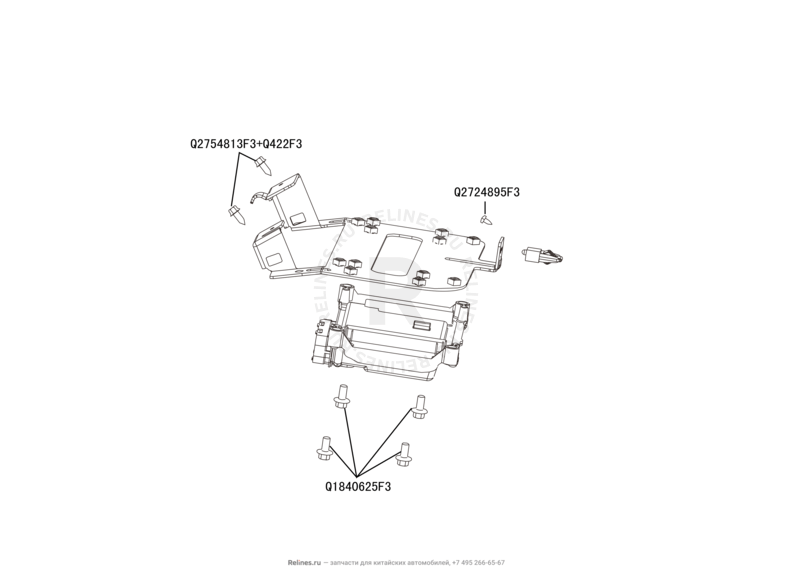 Запчасти Great Wall Hover M2 Поколение I (2010) 4x4, МКПП — Блок управления двигателем — схема