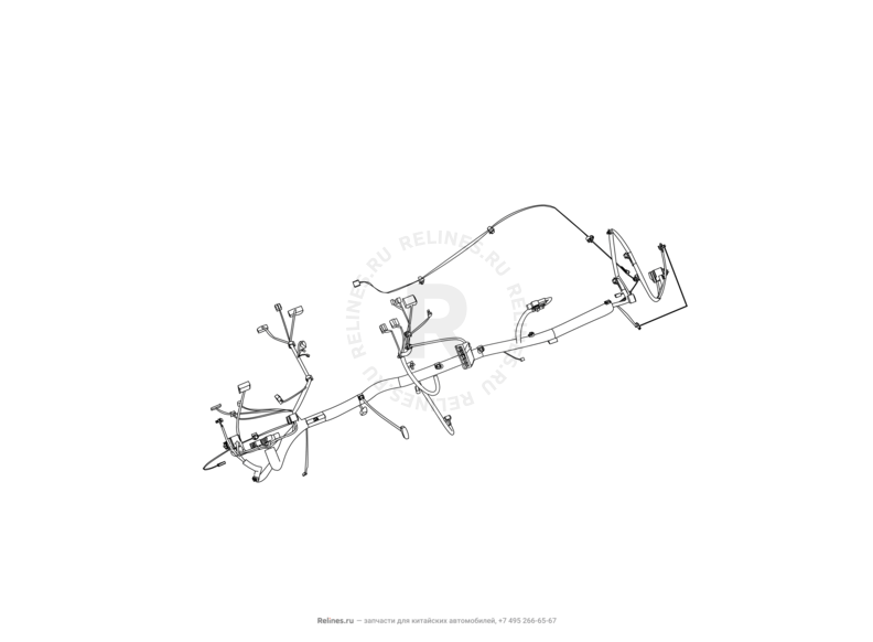 Запчасти Great Wall Hover M2 Поколение I (2010) 4x2, МКПП — Проводка панели приборов (торпедо) — схема