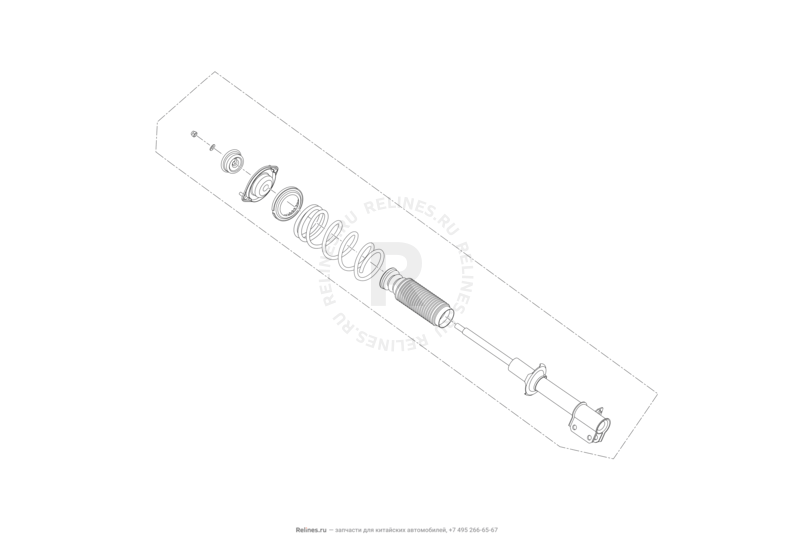 Задняя подвеска (2) Lifan Smily — схема