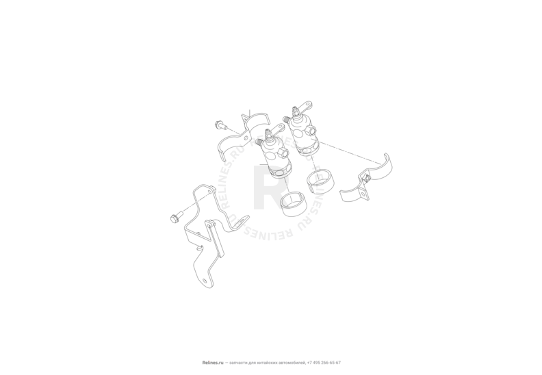 Запчасти Lifan Smily Поколение I (2008)  — Механическая ABS (Mechanical ABS) — схема