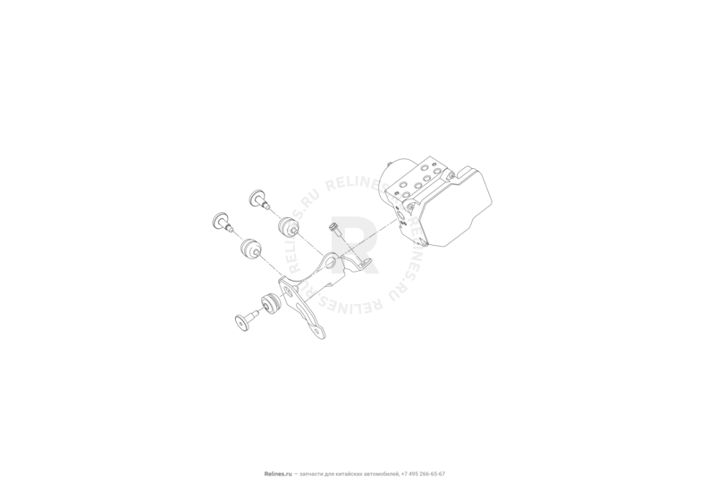 Запчасти Lifan Smily Поколение I — рестайлинг (2013)  — Модуль (блок, контроллер) ABS — схема