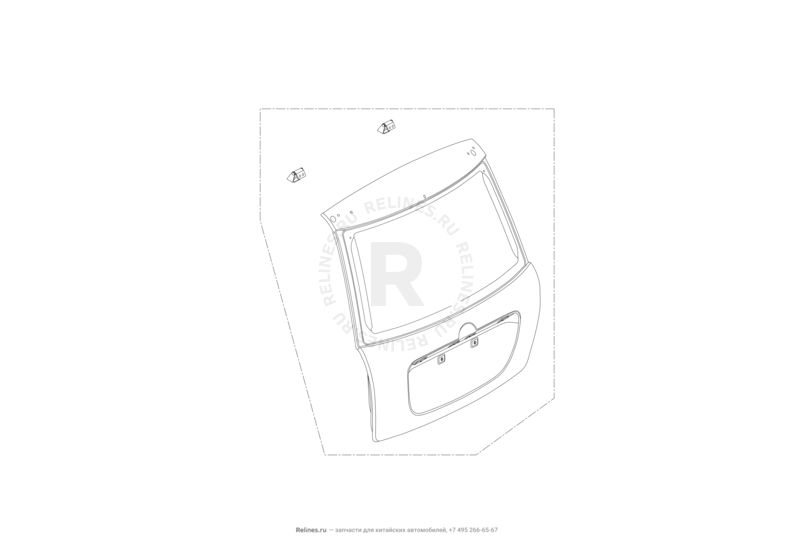 Крышка багажника Lifan Smily — схема