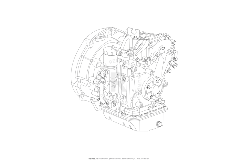 Запчасти Lifan Celliya Поколение I (2013)  — Автоматическая коробка передач (АКПП) — схема