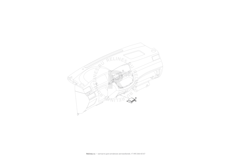 Запчасти Lifan Solano Поколение I — рестайлинг (2014)  — Модуль управления подушками безопасности (Airbag) — схема