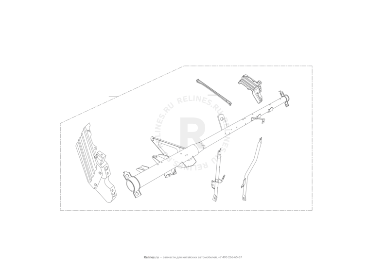 Запчасти Lifan Solano Поколение I — рестайлинг (2014)  — Рама передней панели (торпедо) — схема