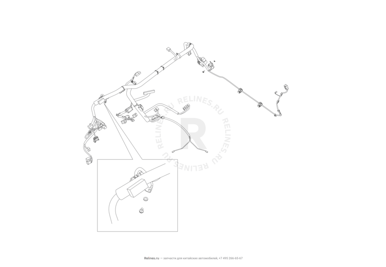 Запчасти Lifan Solano Поколение I — рестайлинг (2014)  — Проводка панели приборов (торпедо) — схема