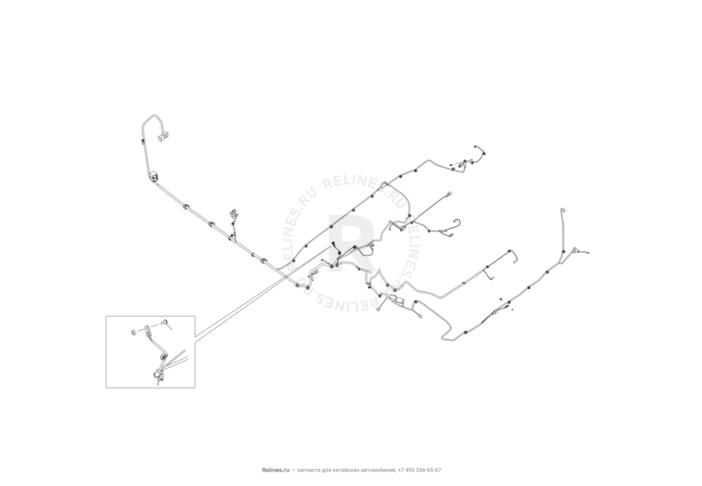 Запчасти Lifan Solano Поколение I — рестайлинг (2014)  — Проводка кузова — схема