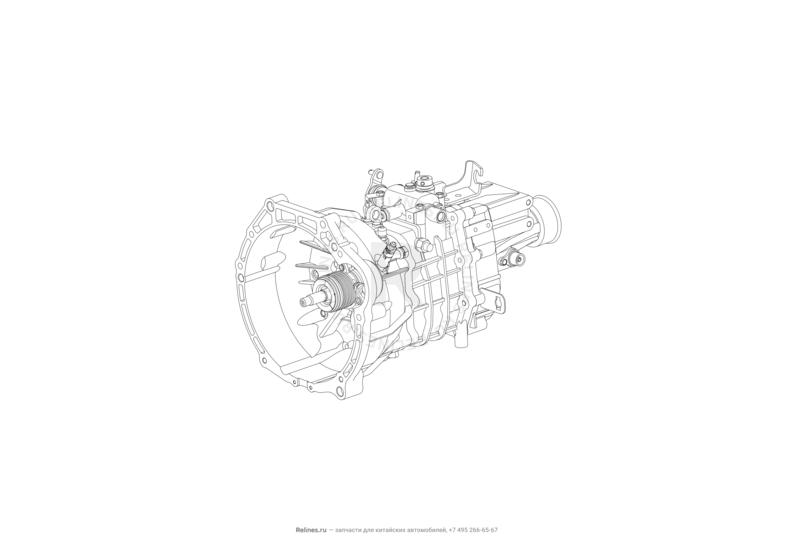 Запчасти Lifan Myway Поколение I (2016)  — Коробка переключения передач (КПП) в сборе (1.5L - MT) — схема