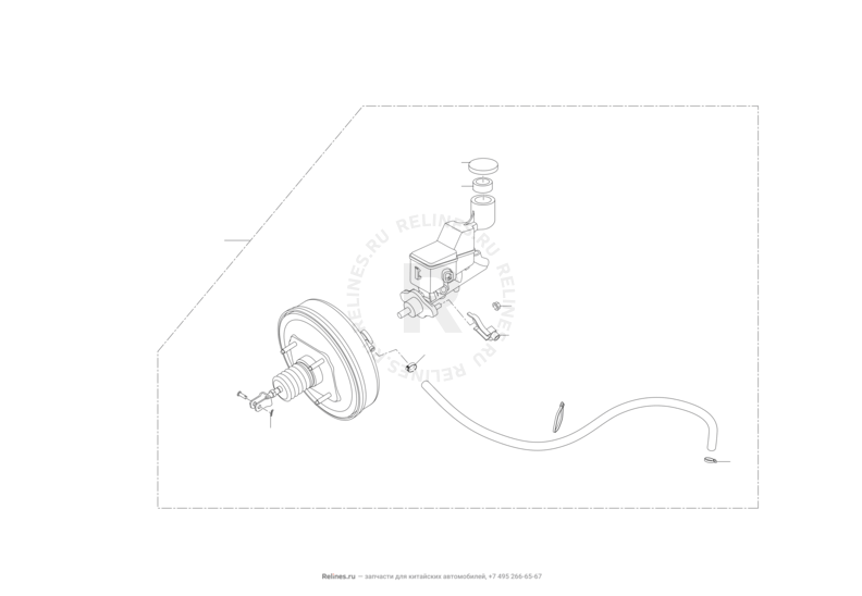 Запчасти Lifan Solano Поколение II (2016)  — Гидравлическая часть тормозной системы (CVT) — схема