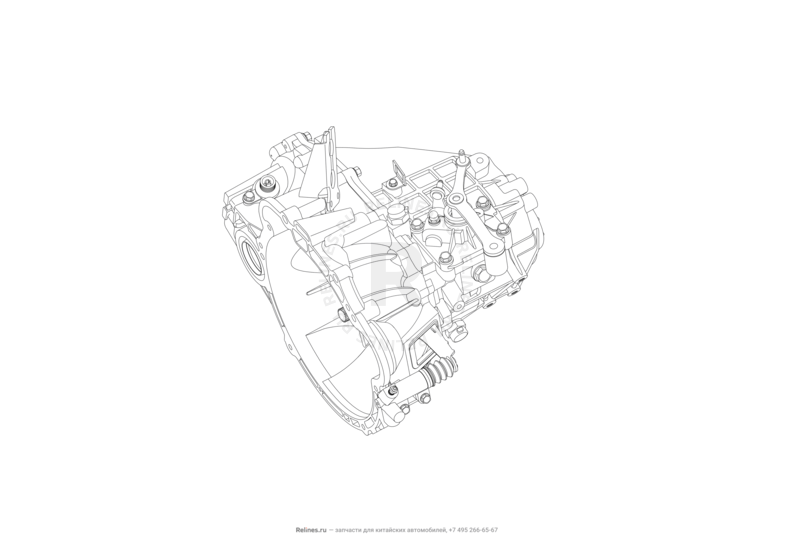 Запчасти Lifan Solano Поколение II (2016)  — Коробка переключения передач (КПП) в сборе — схема