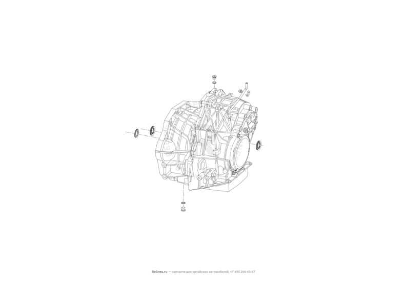 Запчасти Lifan Solano Поколение II (2016)  — Корпус (картер) коробки переключения передач (КПП) — схема