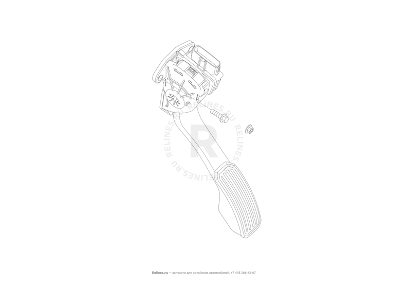 Запчасти Lifan Cebrium Поколение I (2012)  — Педаль газа — схема