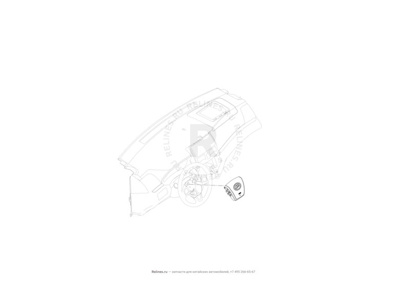 Запчасти Lifan Cebrium Поколение I (2012)  — Подушка безопасности водителя (Airbag) — схема