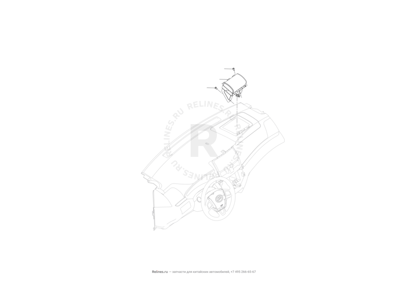 Запчасти Lifan Cebrium Поколение I (2012)  — Подушка безопасности переднего пассажира — схема