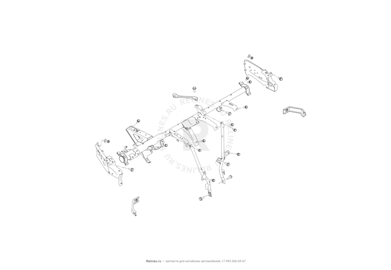 Запчасти Lifan Cebrium Поколение I (2012)  — Рама передней панели (торпедо) — схема