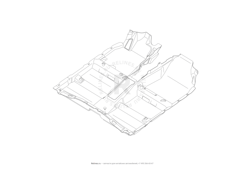 Обшивка (ковер) пола Lifan Cebrium — схема