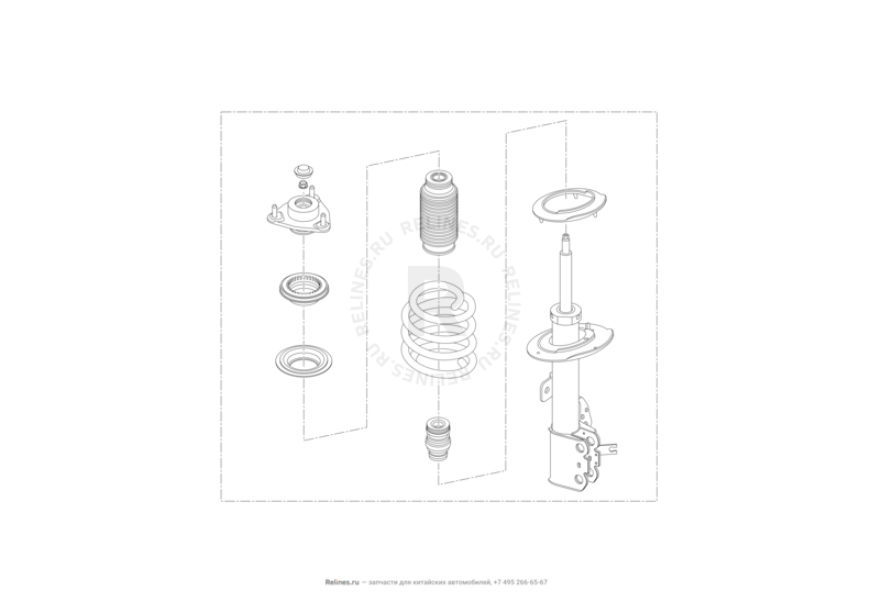 Передняя подвеска (3) Lifan Murman — схема