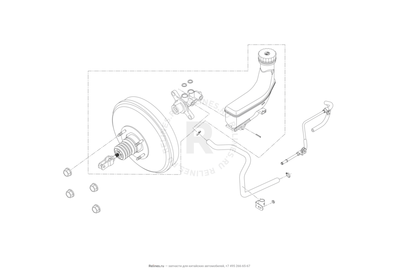 Гидравлическая часть тормозной системы Lifan Murman — схема