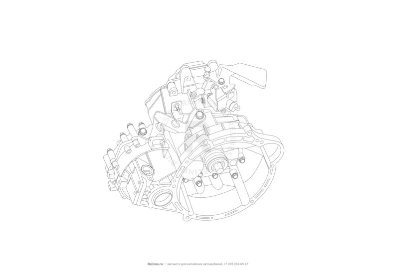 Запчасти Lifan Murman Поколение I (2015)  — Коробка переключения передач (КПП) в сборе — схема