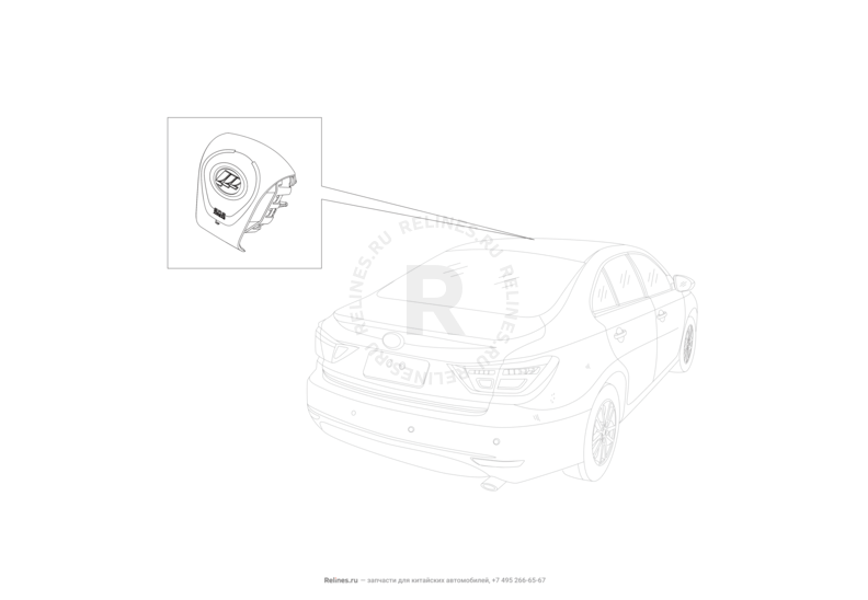 Подушка безопасности водителя (Airbag) Lifan Murman — схема