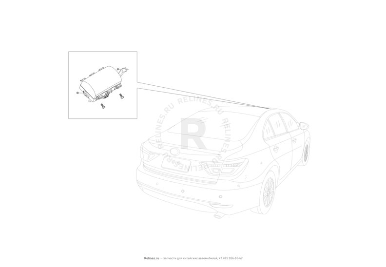 Запчасти Lifan Murman Поколение I (2015)  — Подушка безопасности переднего пассажира (Airbag) — схема