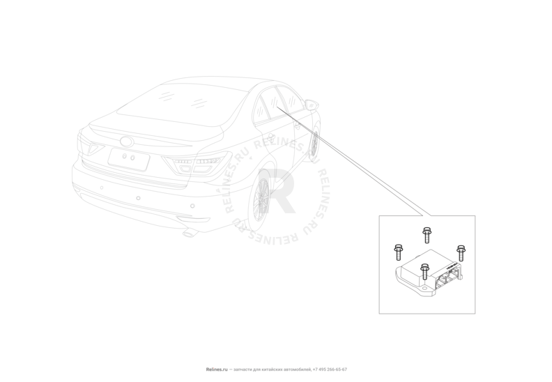 Запчасти Lifan Murman Поколение I (2015)  — Модуль управления подушками безопасности (Airbag) — схема