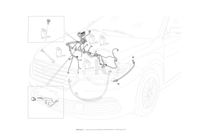Запчасти Lifan Murman Поколение I (2015)  — Проводка двигателя — схема