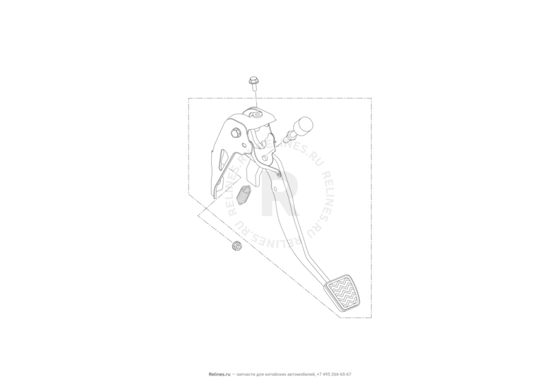 Запчасти Lifan X50 Поколение I (2014)  — Педаль тормоза — схема
