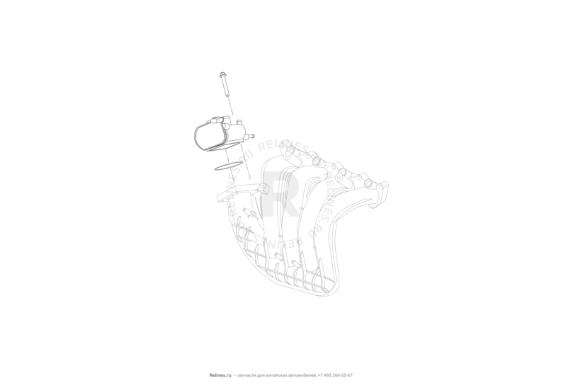 Запчасти Lifan X50 Поколение I (2014)  — Дроссельная заслонка — схема