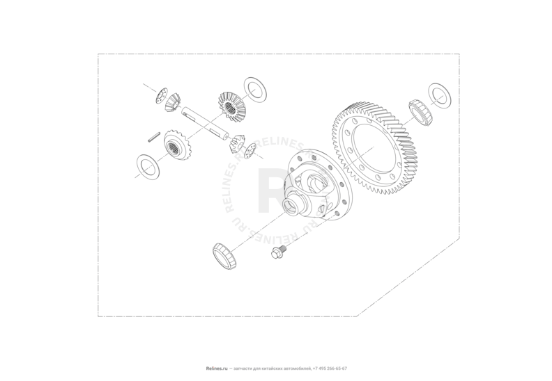 Запчасти Lifan X50 Поколение I (2014)  — Дифференциал — схема