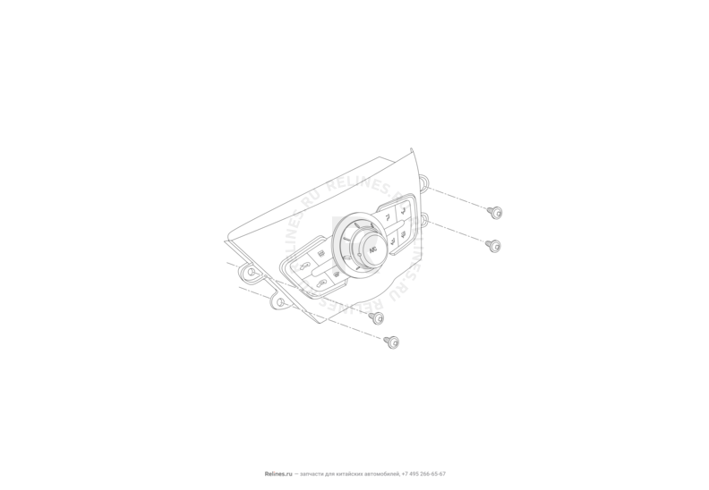 Запчасти Lifan X50 Поколение I (2014)  — Блок управления отопителем и кондиционером — схема