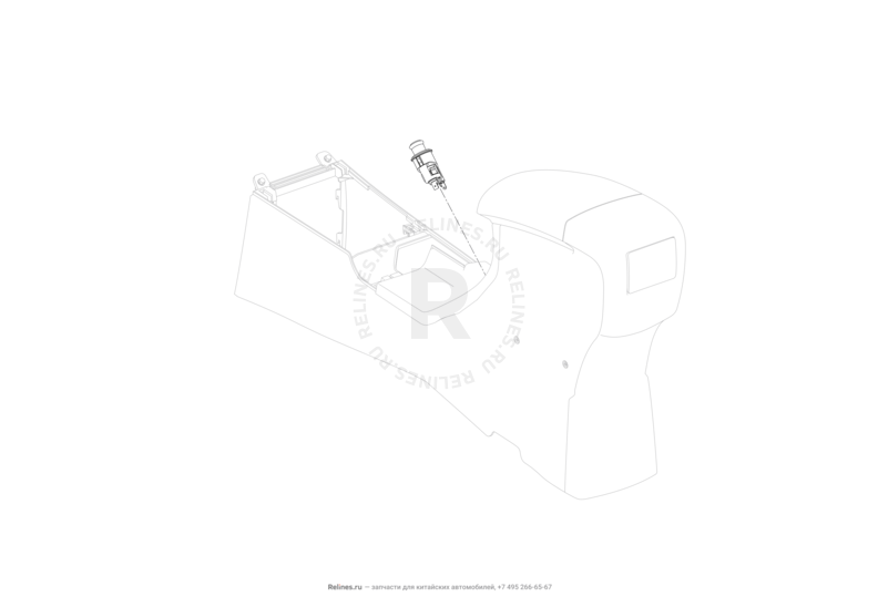 Запчасти Lifan X50 Поколение I (2014)  — Розетки 12В и прикуриватель — схема