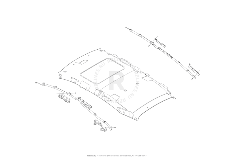 Запчасти Lifan X50 Поколение I (2014)  — Подушки безопасности боковые — схема