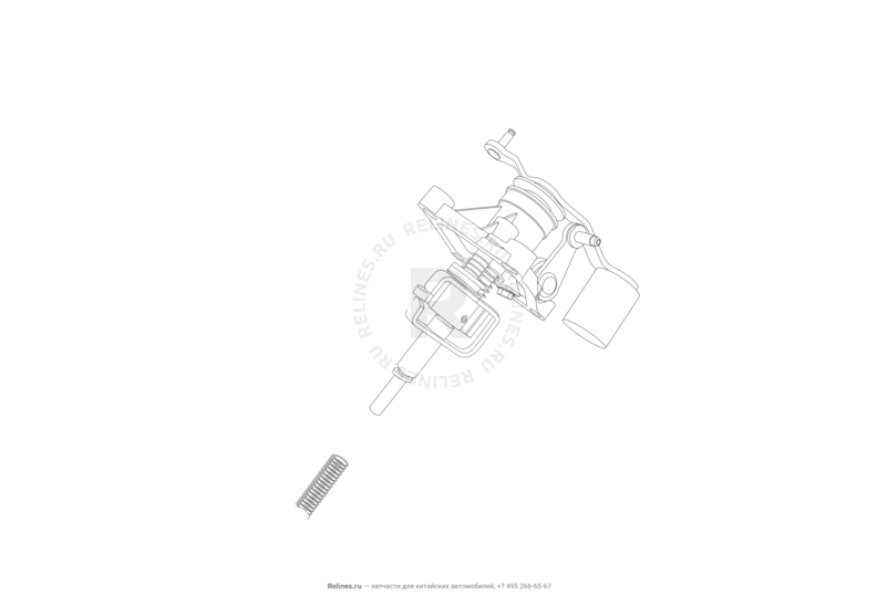 Запчасти Lifan X60 Поколение I и рестайлинги (2011)  — Механизм переключения передач — схема
