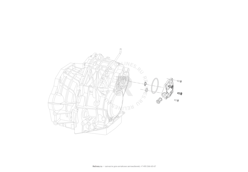 Запчасти Lifan X60 Поколение I и рестайлинги (2011)  — Крышка вторичного вала — схема