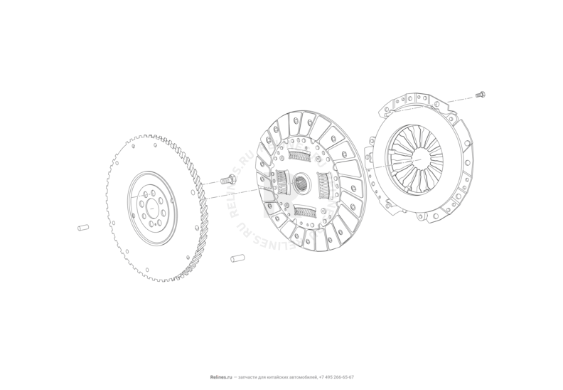 Запчасти Lifan X60 Поколение I и рестайлинги (2011)  — Сцепление — схема
