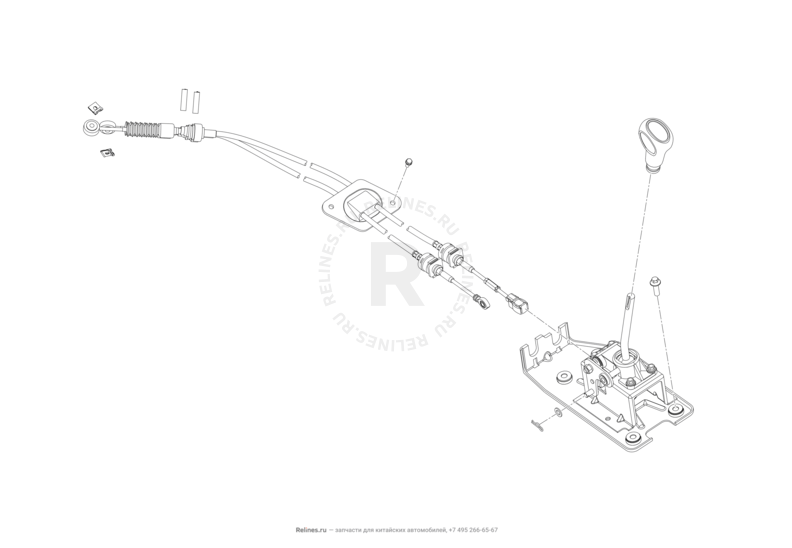 Запчасти Lifan X60 Поколение I и рестайлинги (2011)  — Система переключения передач — схема
