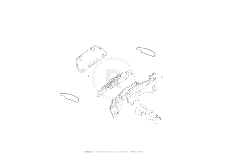 Запчасти Lifan X60 Поколение I и рестайлинги (2011)  — Шумоизоляция — схема