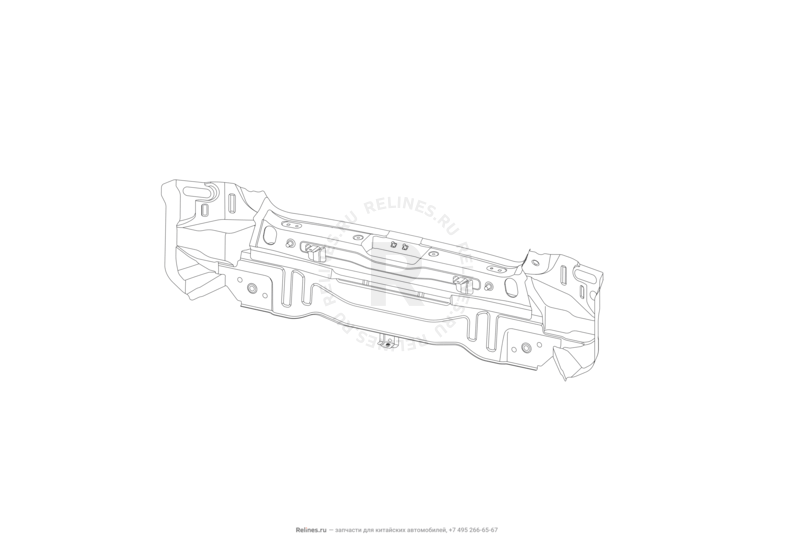 Запчасти Lifan X60 Поколение I и рестайлинги (2011)  — Задняя панель — схема