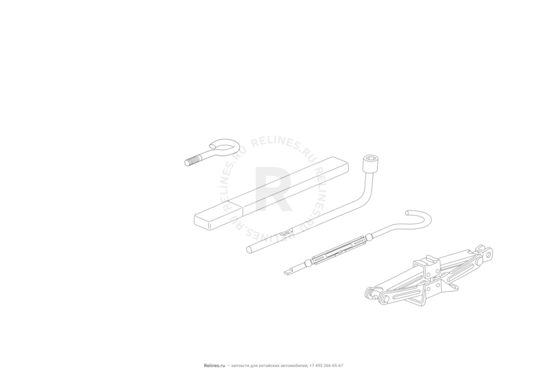 Запчасти Lifan X60 Поколение I и рестайлинги (2011)  — Инструменты — схема