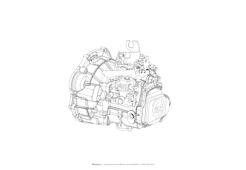 Запчасти Lifan X70 Поколение I (2018)  — Коробка переключения передач (КПП) в сборе — схема