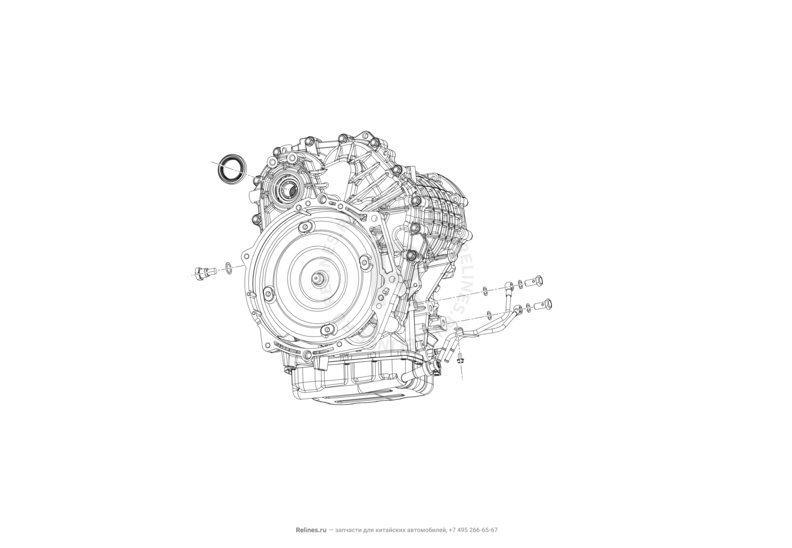 Запчасти Lifan X70 Поколение I (2018)  — Поддон (картер) масляный коробки переключения передач (АКПП) и фильтр — схема