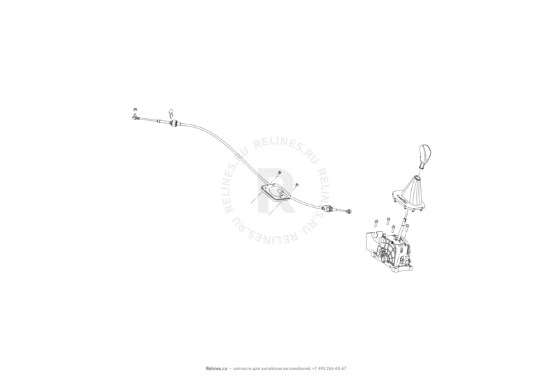 Запчасти Lifan X70 Поколение I (2018)  — Система переключения передач — схема