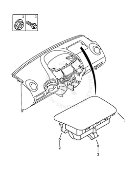 Запчасти Geely MK Поколение I (2006)  — Подушки безопасности — схема