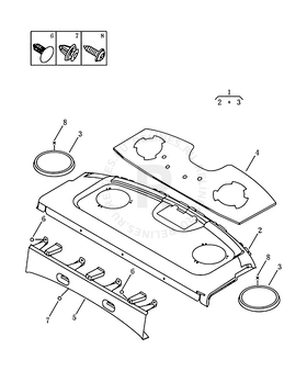 Обшивка багажного отсека (багажника) Geely MK — схема