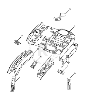 Панель багажного отсека (багажника) — схема