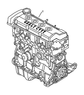 Запчасти Geely GC6 Поколение I (2014)  — Двигатель (MR479QN) — схема